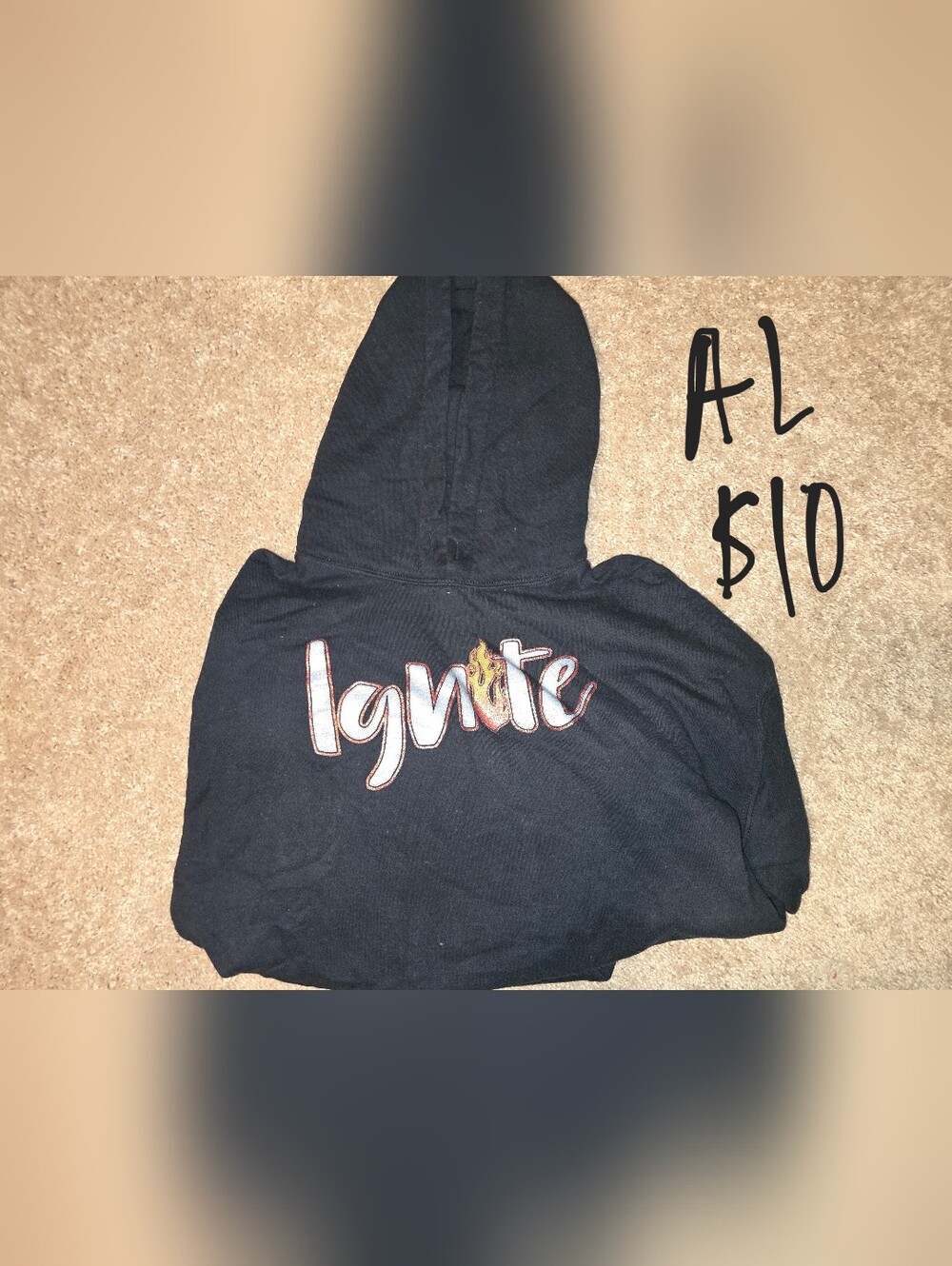 Ignite Graphic Black Hoodie